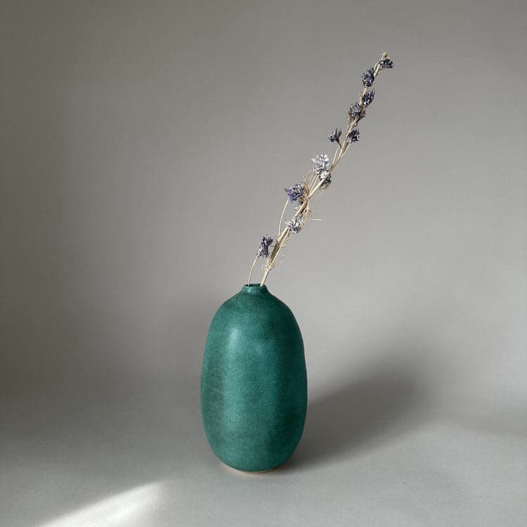 Stoneware Vase Collection, Green-Blues - Bloomist