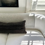 Triple Stripe Wool Lumbar Pillow, 14" x 35" - Bloomist