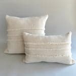 Triple Stripe Wool Pillow, 22" x 22" - Bloomist