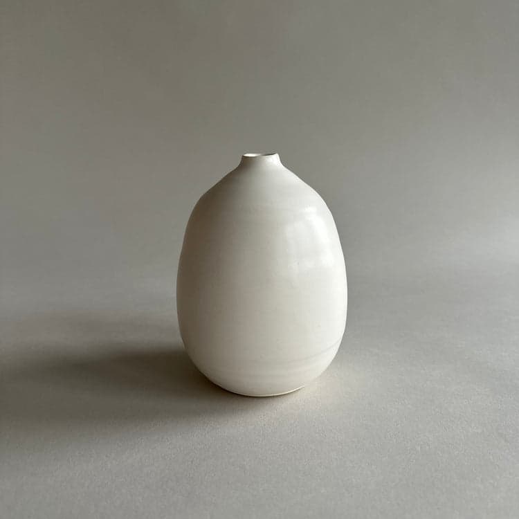 Stoneware Bud Vase Collection, White - Bloomist