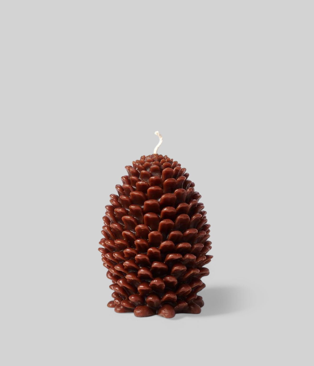 Rich espresso brown jumbo cone candle