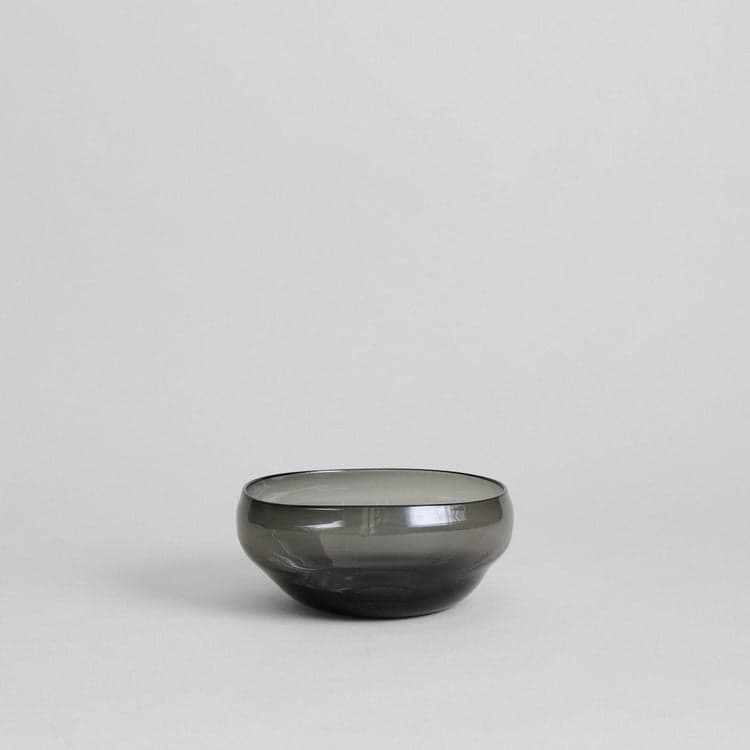 Glass Nesting Bowl, Charcoal - Bloomist