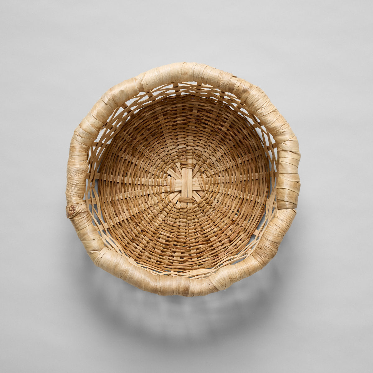 Itza Wood Woven Storage Basket - Thumbnail 4