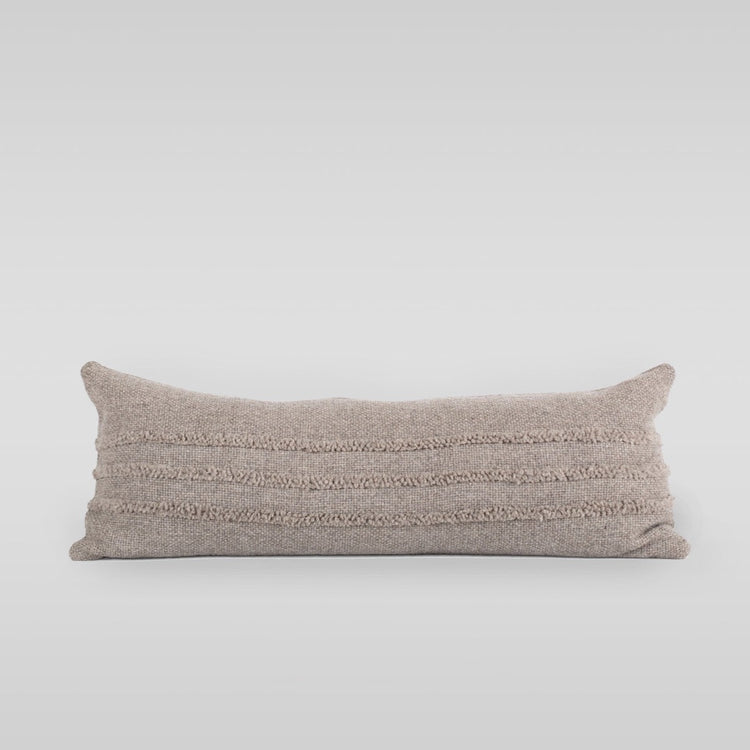 Triple Stripe Wool Lumbar Pillow, 14