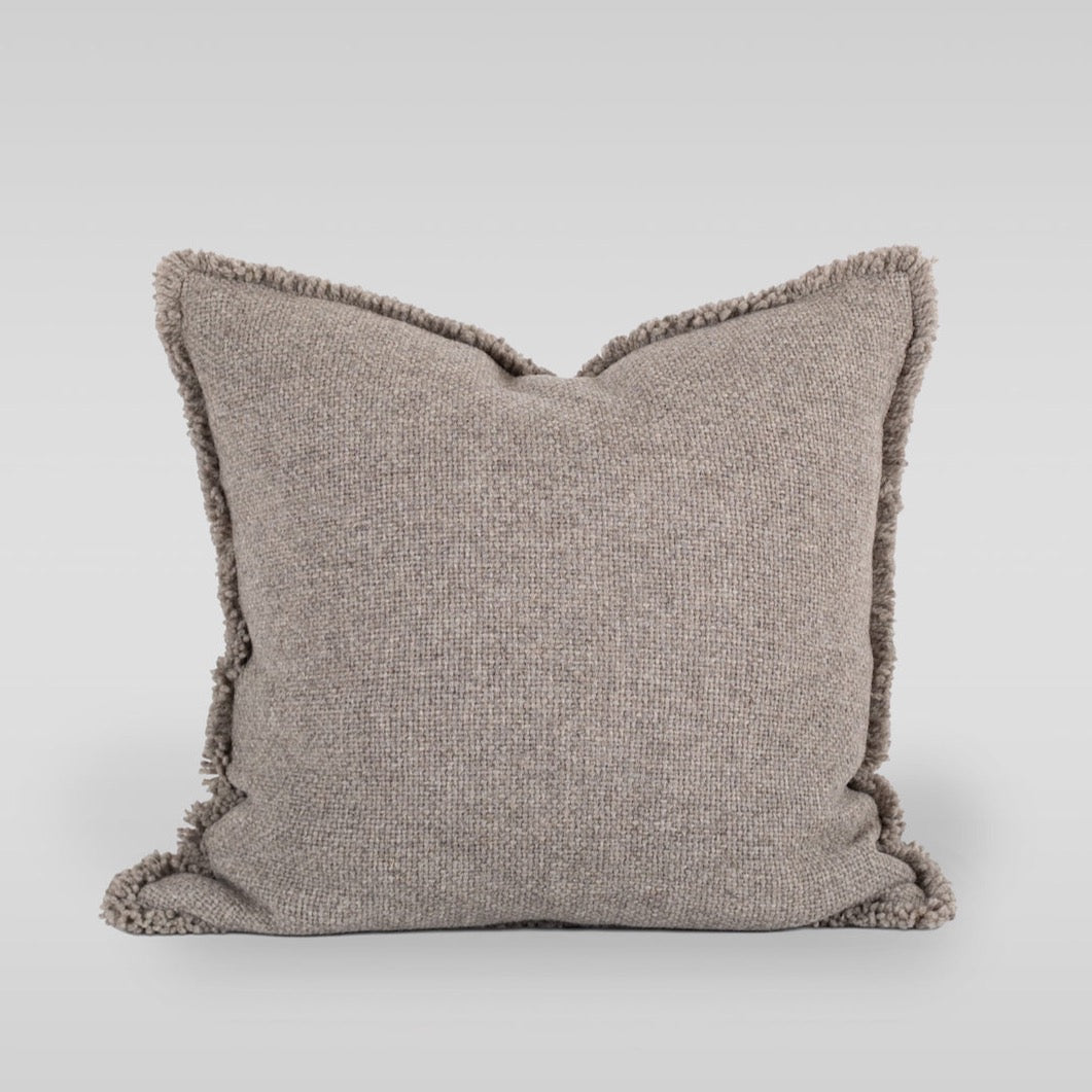 Treko Fringe Wool Pillow - Thumbnail 3
