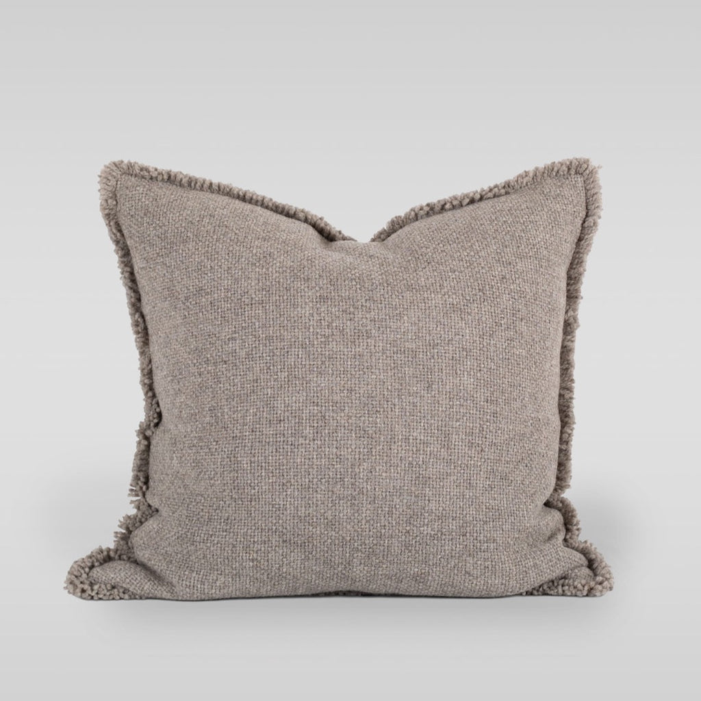 Fringe Wool Pillow, 22 x 22 - Bloomist