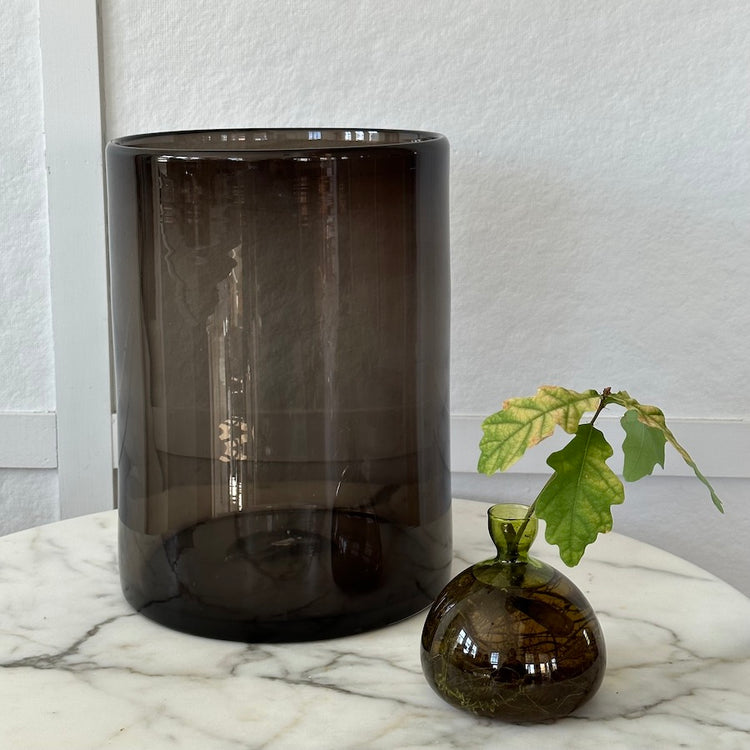 Maastricht Glass Hurricane / Vase, Smoke - Bloomist