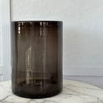 Maastricht Glass Hurricane / Vase, Smoke