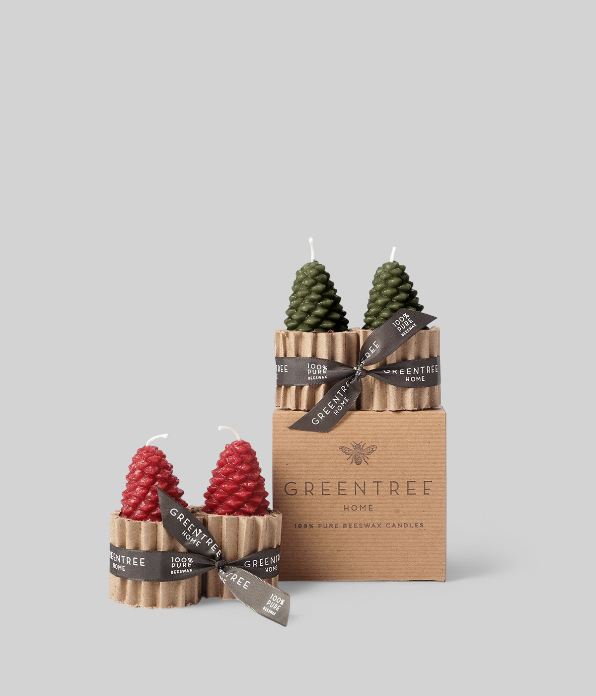 Beeswax Small Pine Cone Candles