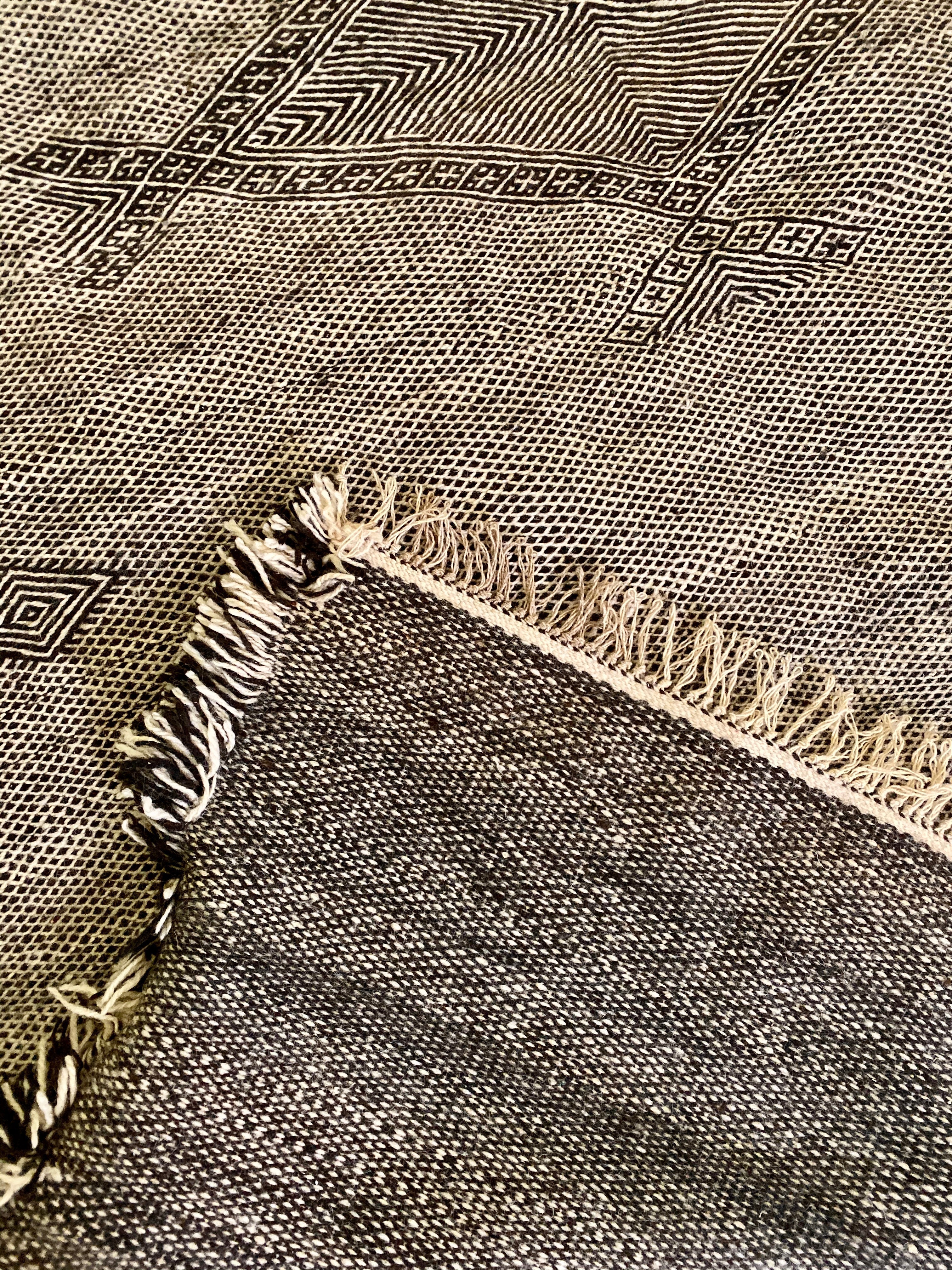 Monochrome Flatweave Rug