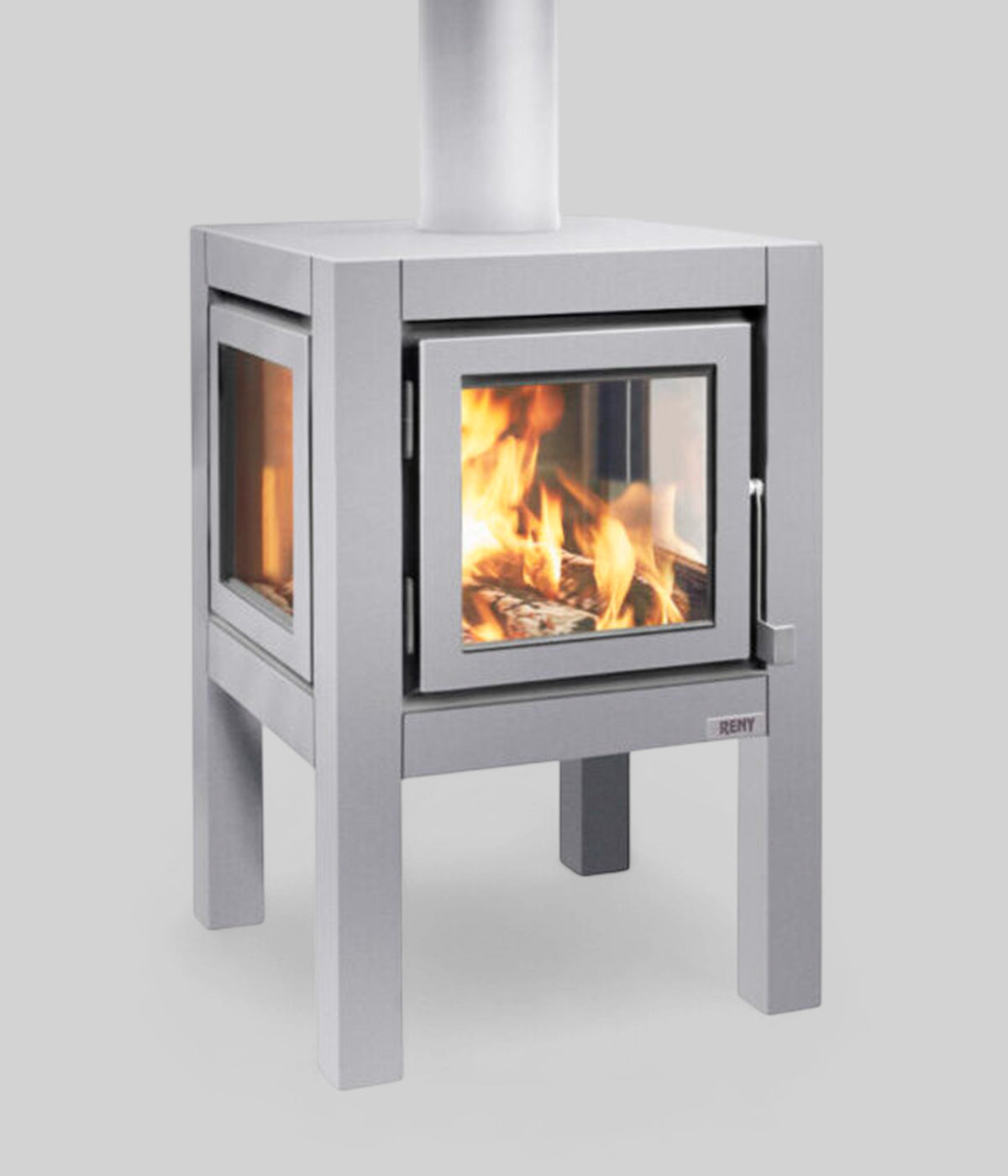 stainless steel outdoor fireplace