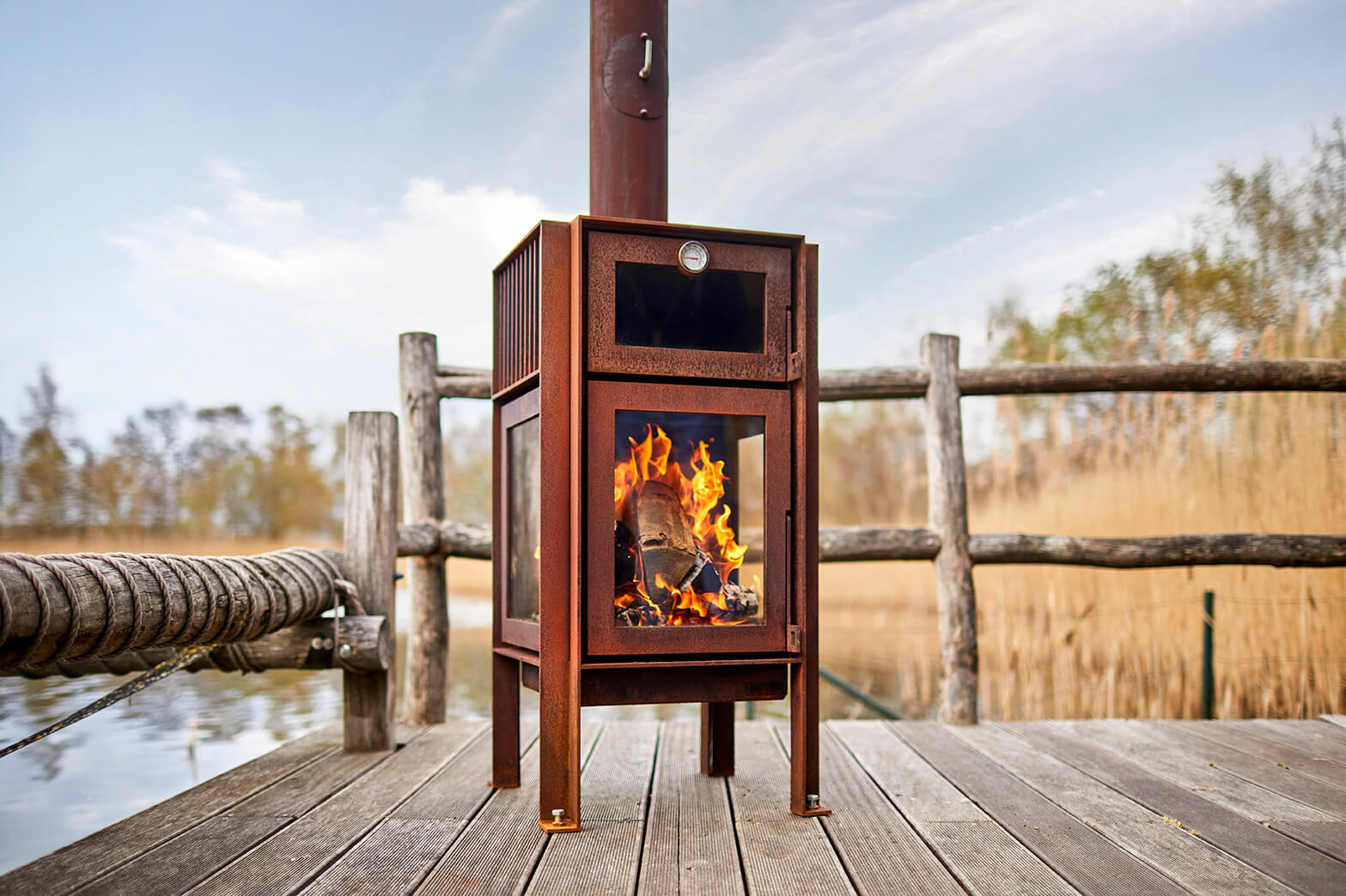 Premium Quercus Outdoor Fireplace
