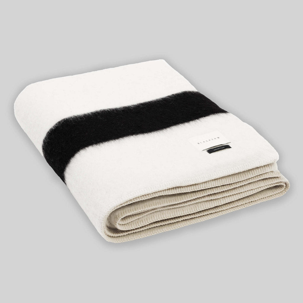 Siempre Queen Blanket, Black Stripe - Bloomist