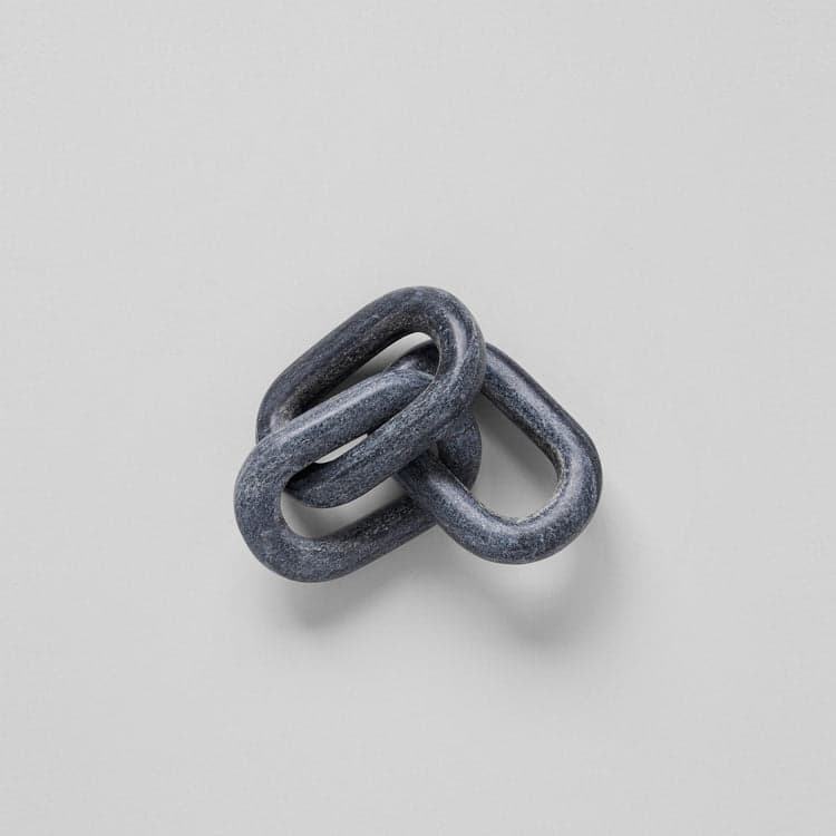 Black Marble Chain, Small Link - Bloomist