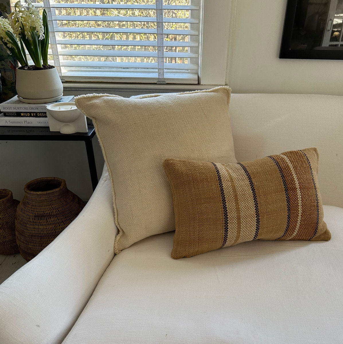 Fringe Wool Pillow, 22 x 22 - Bloomist