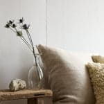 Herringbone Linen Pillow in Natural, 24x24 - Bloomist