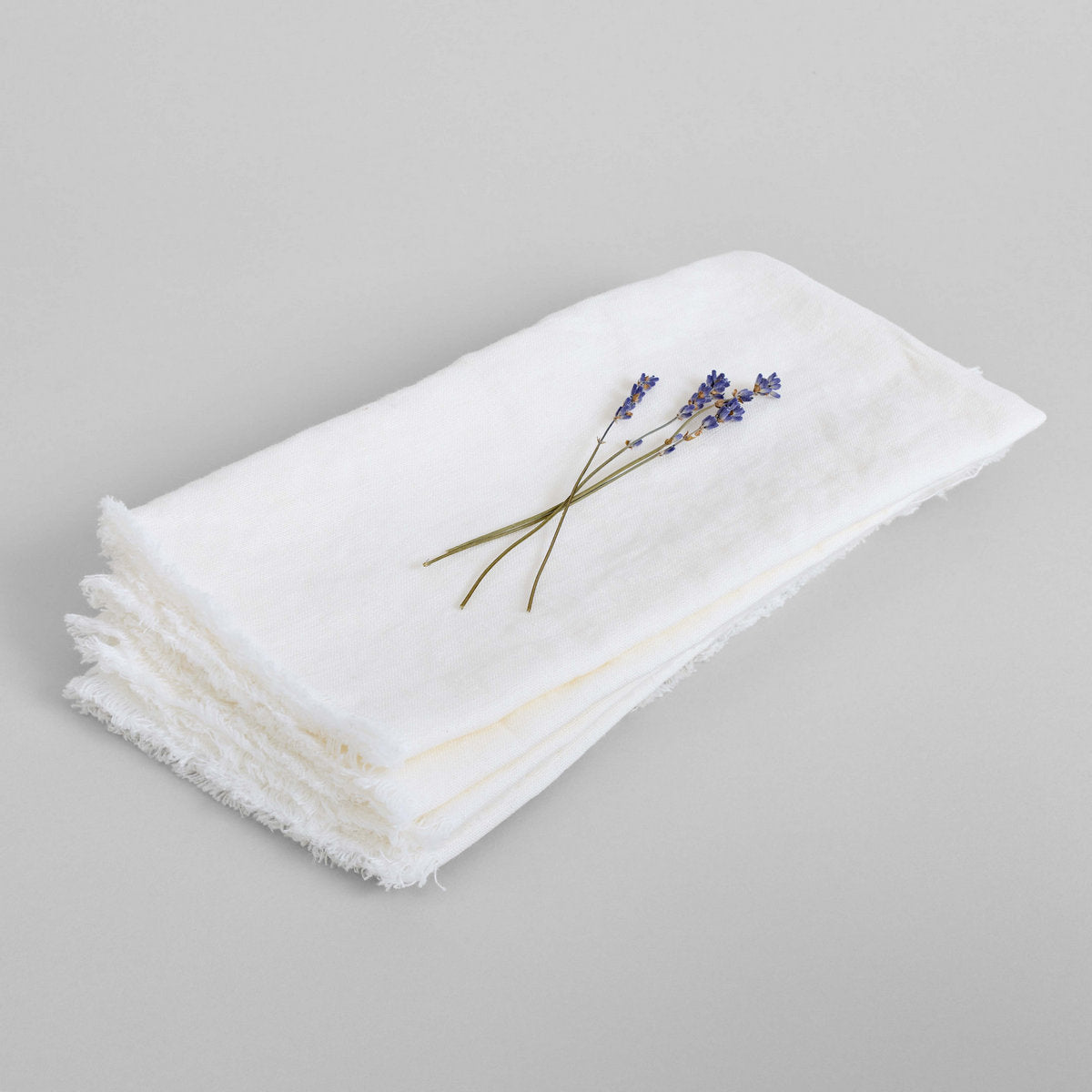 Fringed Linen Napkin - Thumbnail 2