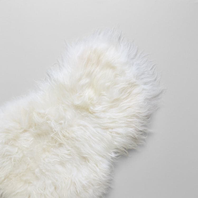 Icelandic Longwool Sheepskin Pelt, White - Bloomist