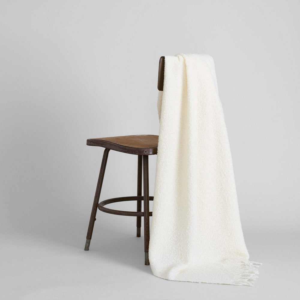 Baby Alpaca Boucle Throw - Bloomist