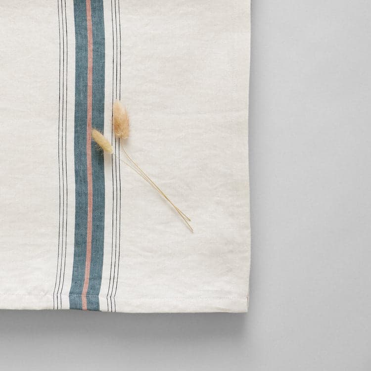 Gypsum Stripe Linen Tablecloth - Bloomist