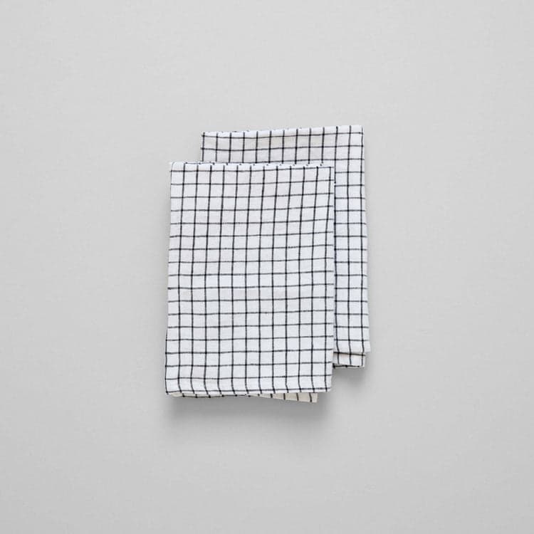 Grid Linen Tea Towel - Bloomist