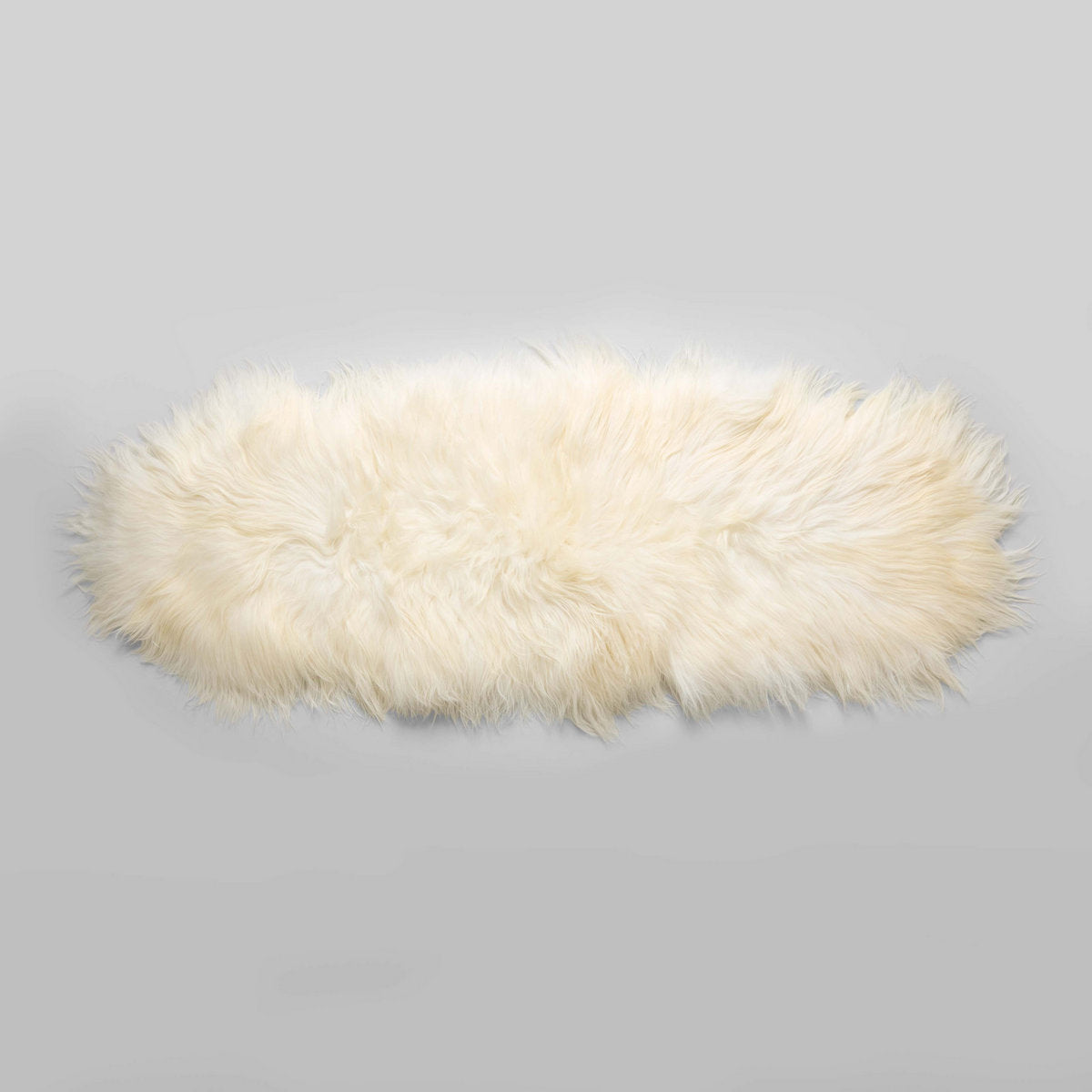 Icelandic Longwool Sheepskin Pelt, White - Bloomist