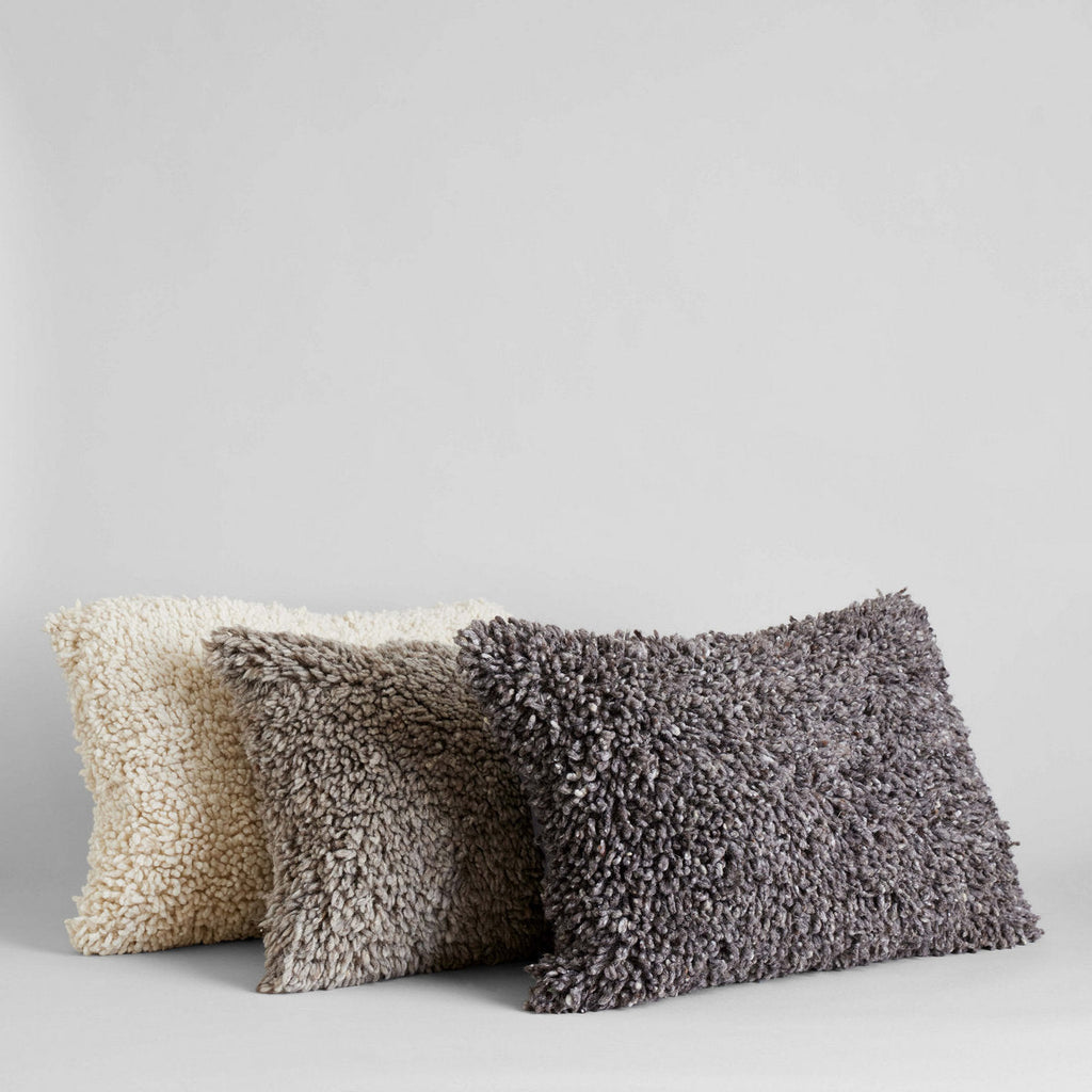 Handmade Wool Shag Pillow, 16x24 - Bloomist