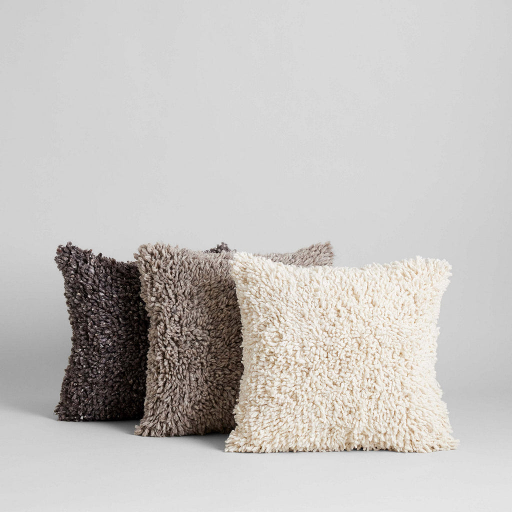 Handmade Wool Shag Pillow, 18x18 - Bloomist