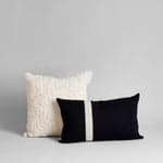 Nube Handwoven Wool Pillow in Ivory, 22" x 22" - Bloomist