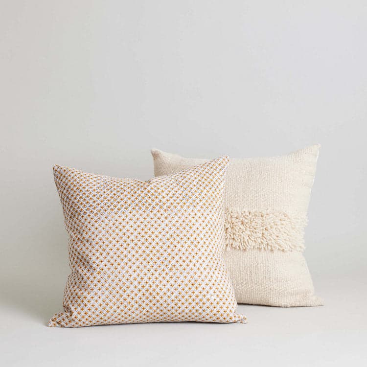 Puna Handwoven Ivory Pillow, 22x22 - Bloomist