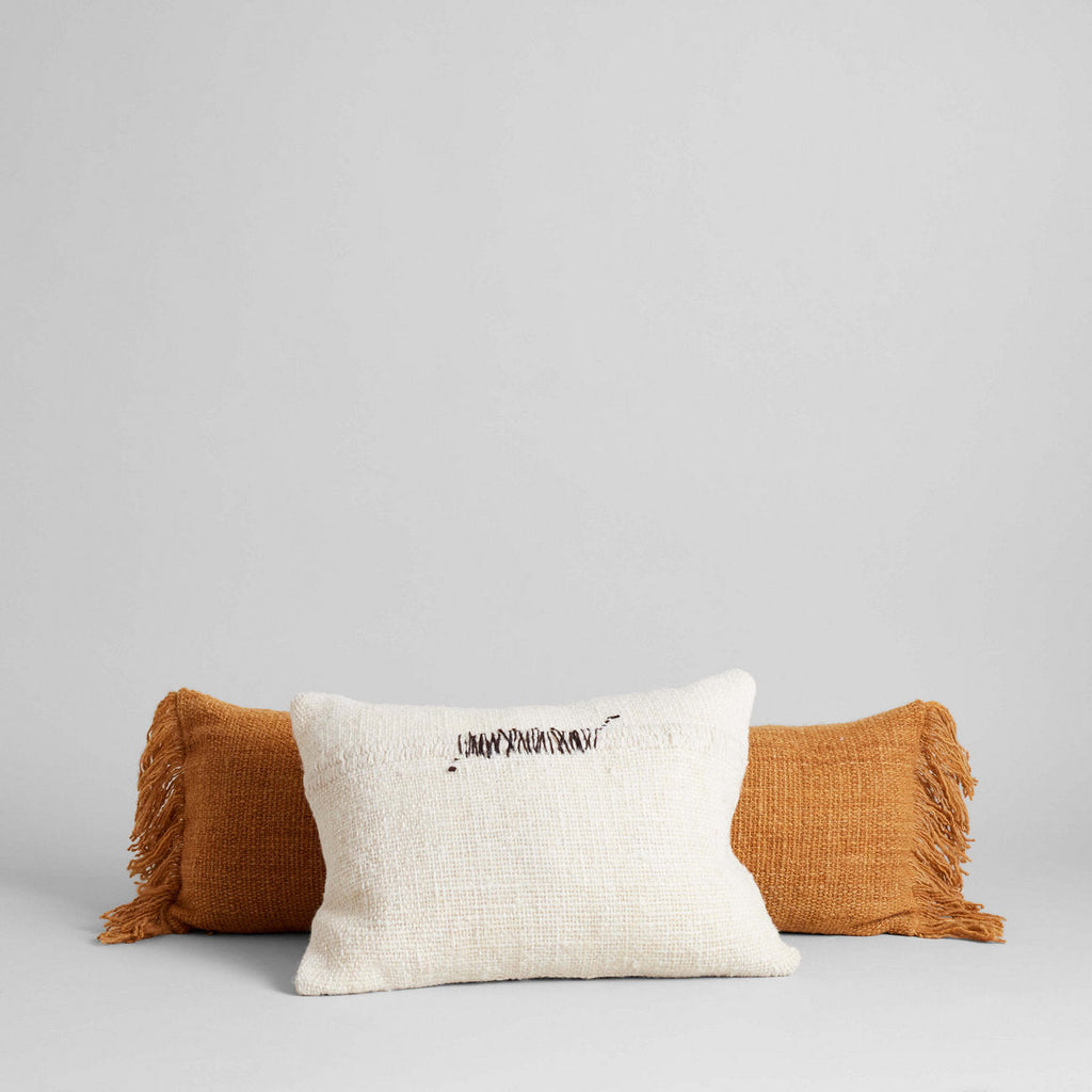 Amber Woven Bolster, 14 x 35 - Bloomist