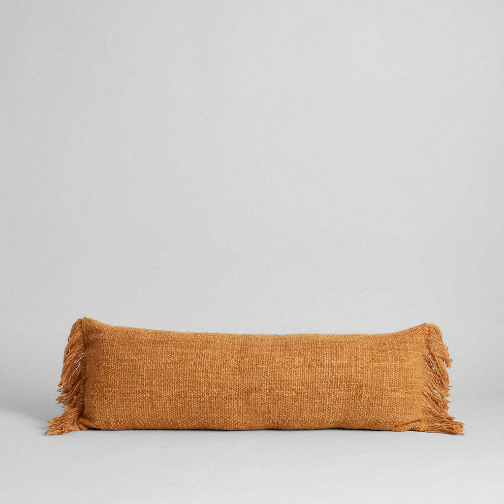 Amber Woven Bolster, 14 x 35 - Bloomist