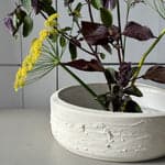Textured Porcelain Ikebana Bowl