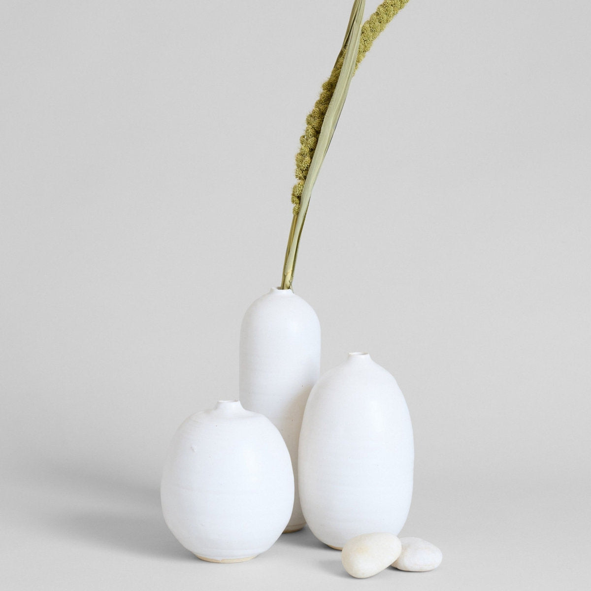 Stoneware vase handmade in Connecticut for floral arrangements