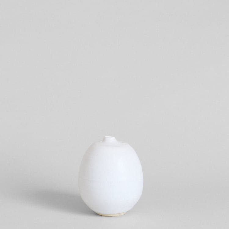 Stoneware Vase Collection, White