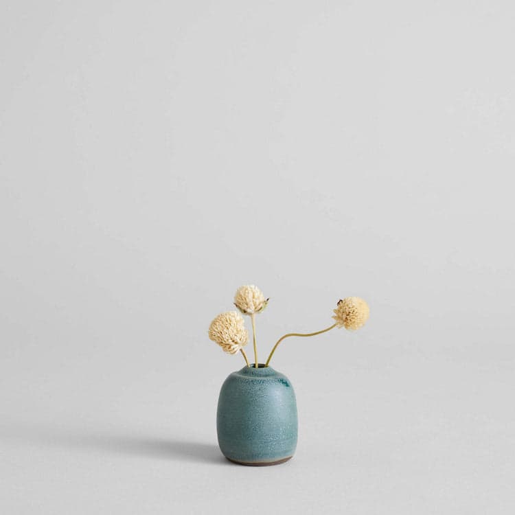 Stoneware Bud Vases, Set of 3