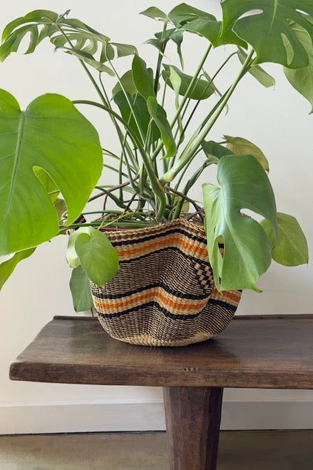 woven baskets for indoor plants Handwoven African Baskets | Earthy Wave Basket