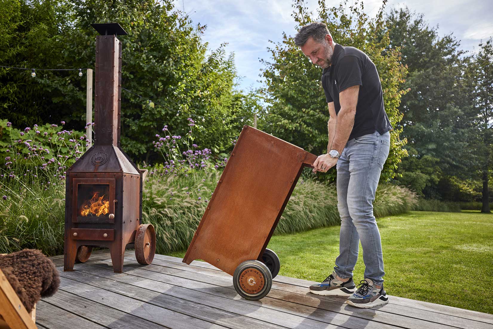 Mobile Firewood Trolley Ker Design