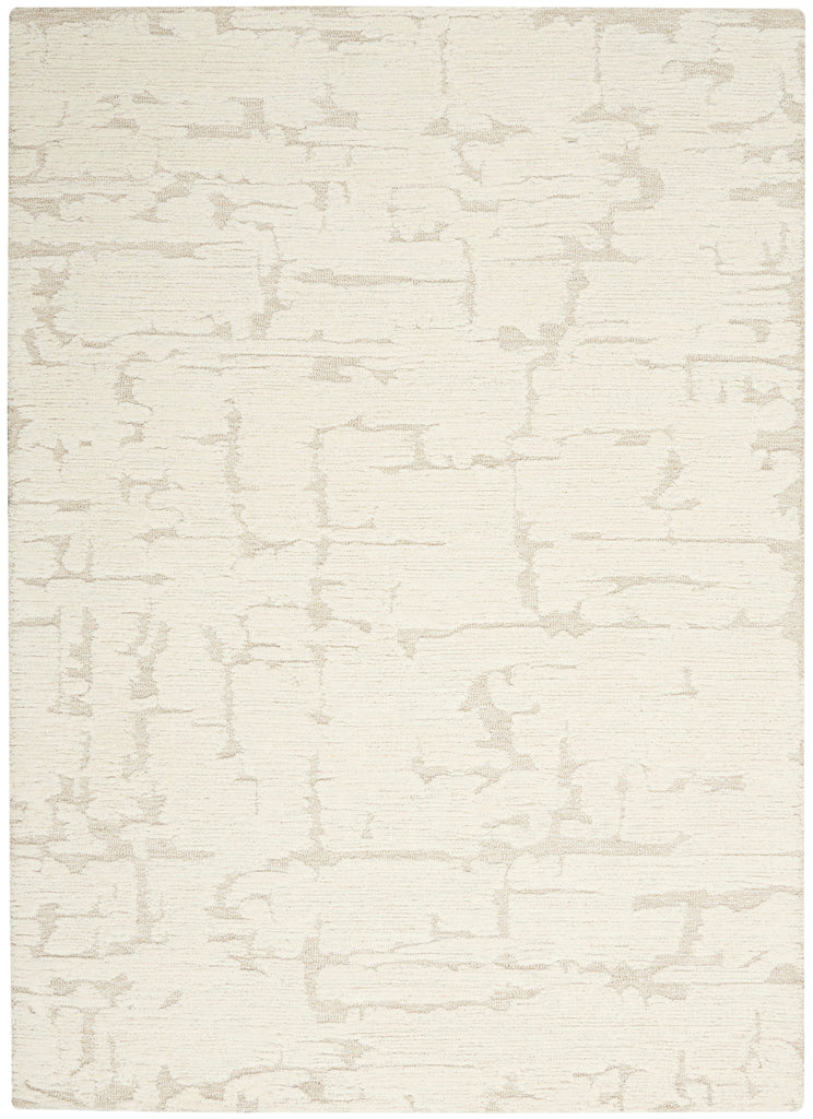 CK009 Sculptural SCL01 Abstract Modern Ivory Area Rug