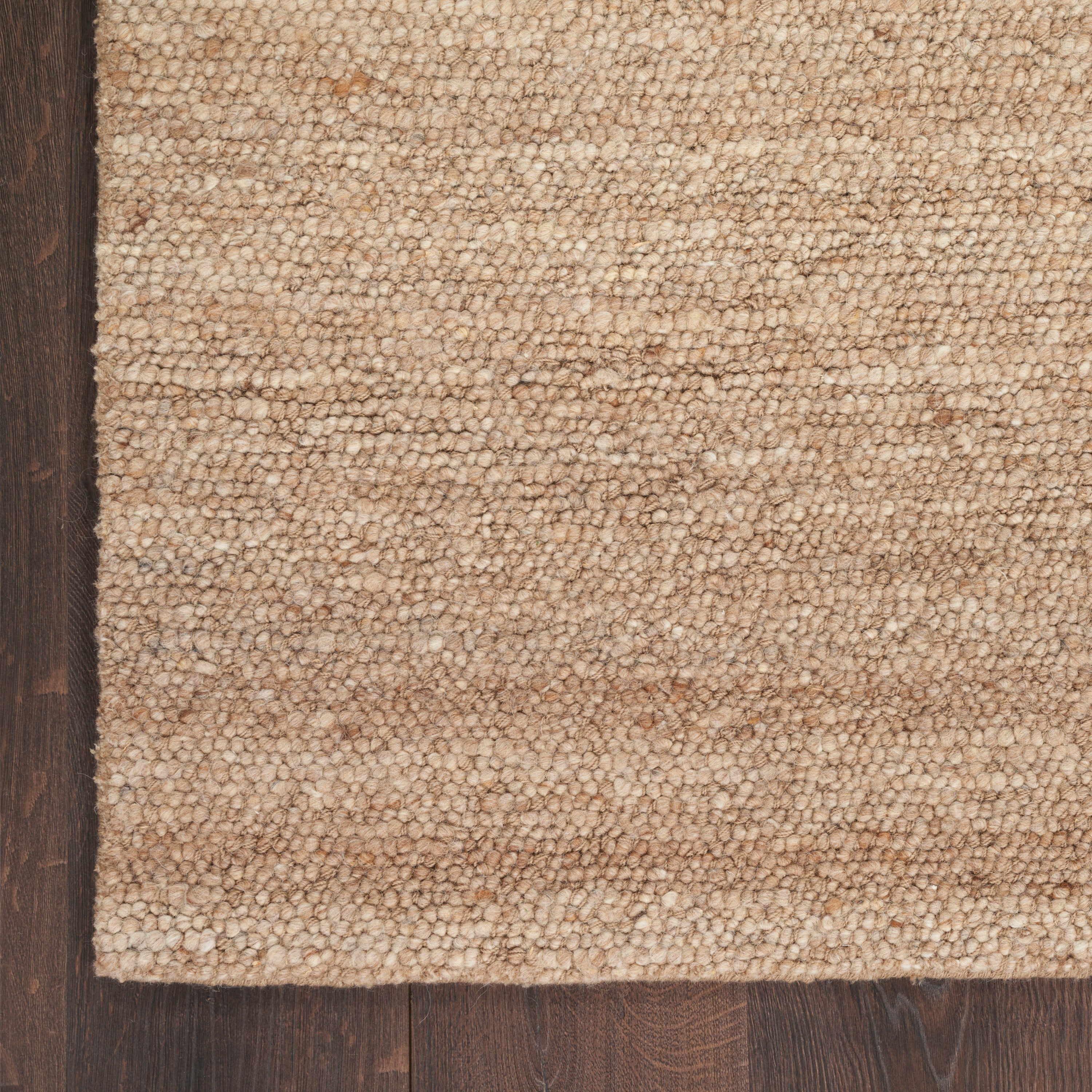 Alanna Solid Farmhouse Beige Area Rug