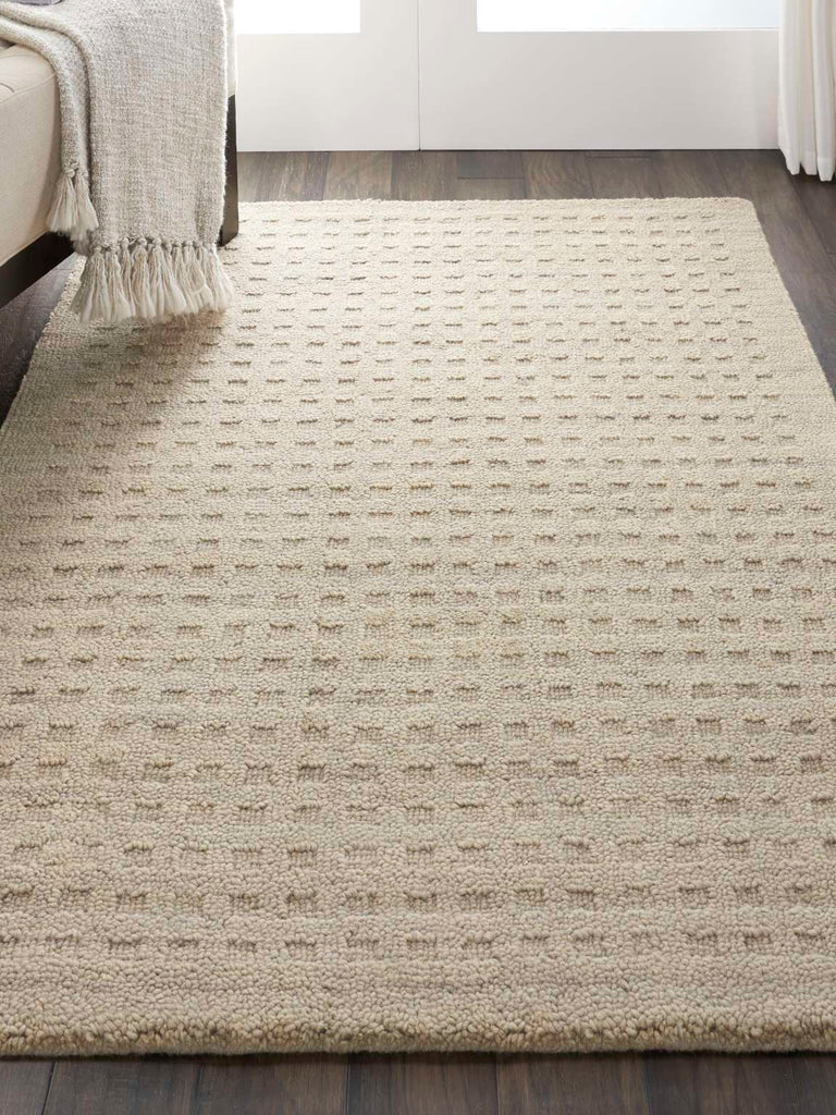 Perris Solid Taupe Area Rug