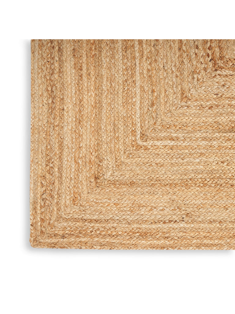 Natural Jute NJT03 Solid Farmhouse Natural Area Rug