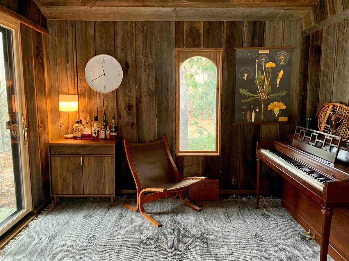 Wool Black White Flatweave