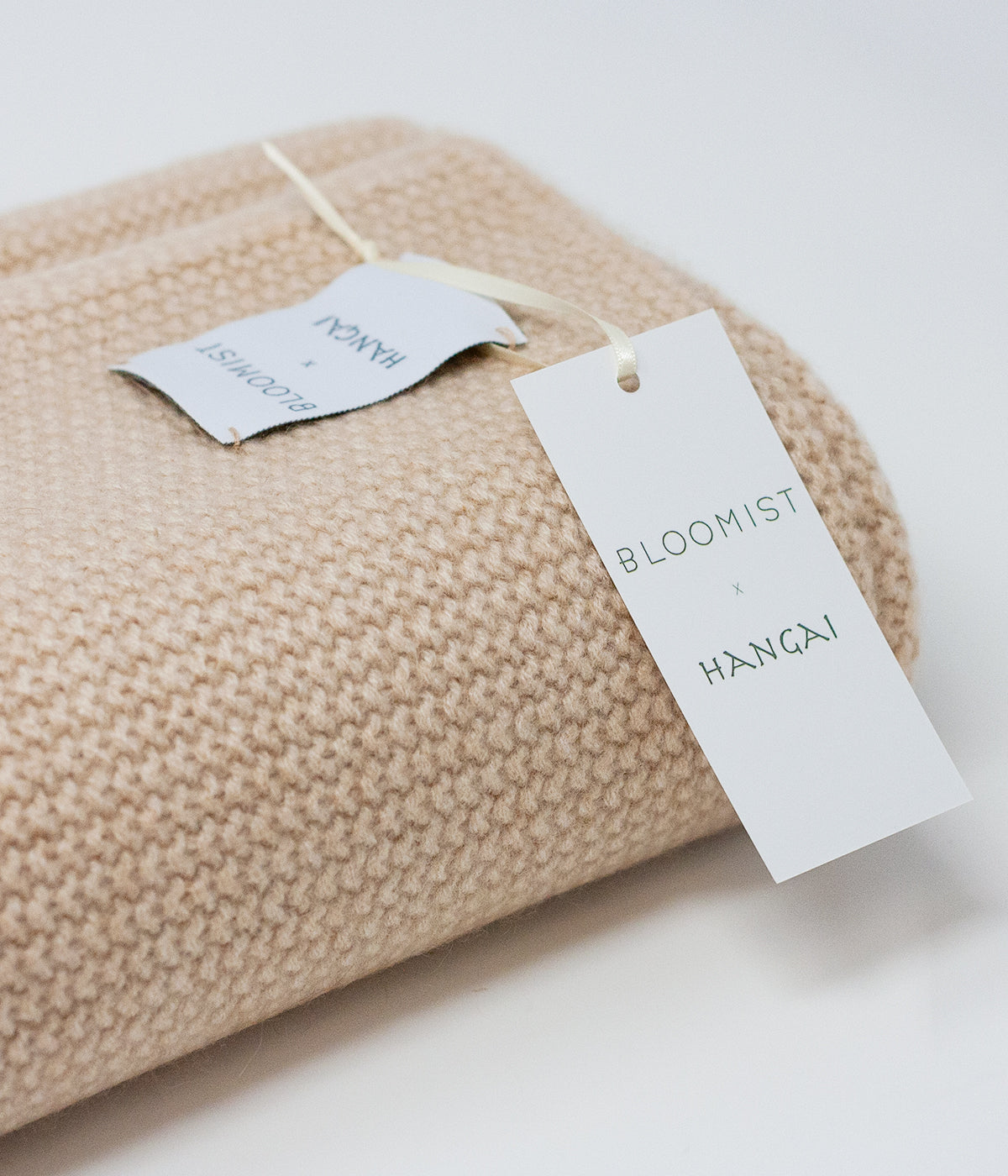 luxury beige cashmere baby blanket