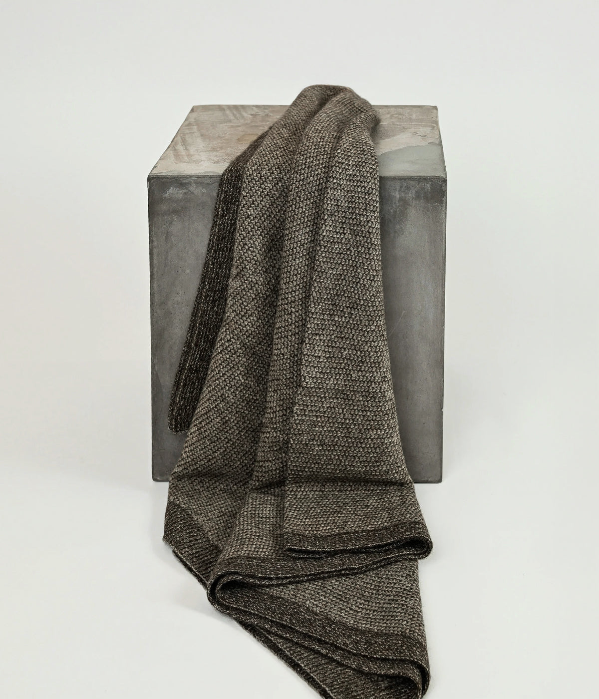 dark brown throw blanket handcrafted in Mongolia