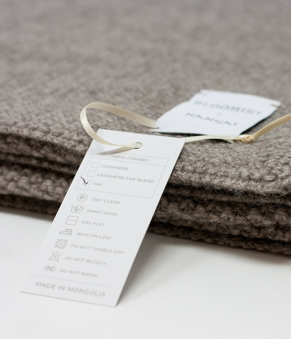 platinum pique knit yak baby blanket