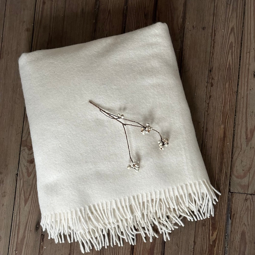 Solid Recycled Alpaca Throw - Bloomist