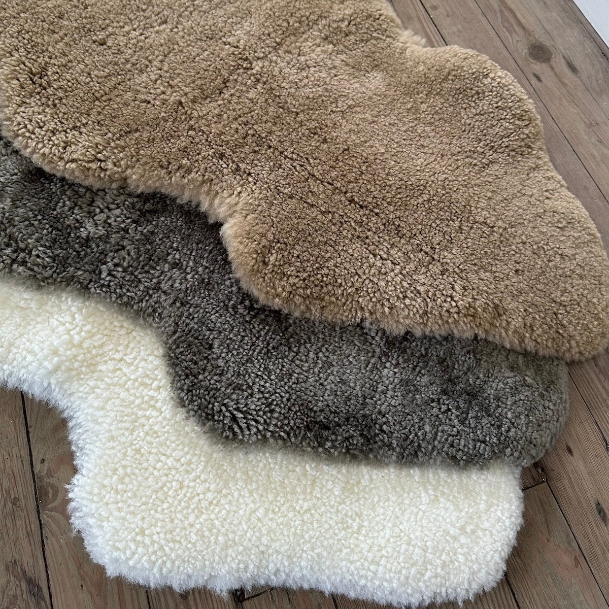 Curly Shearling Sheepskin Double Pelt