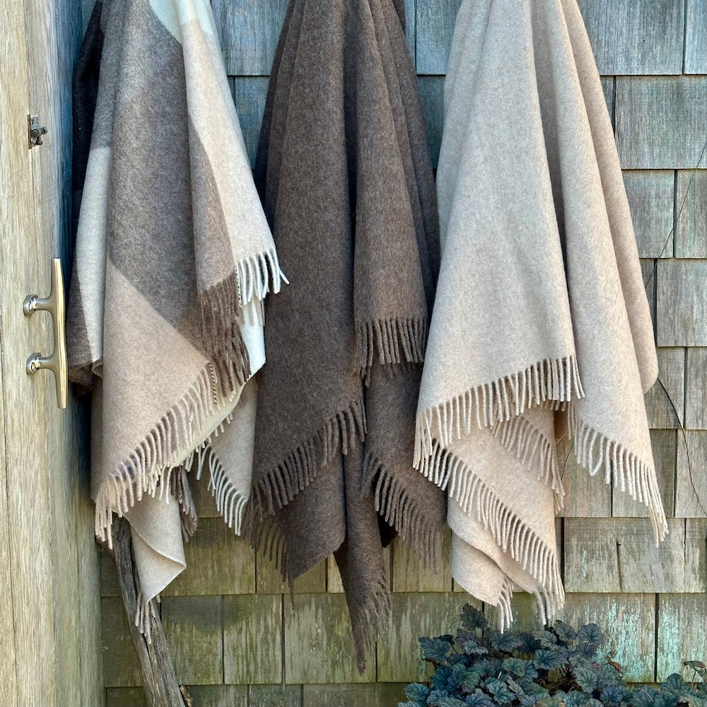 Solid Recycled Alpaca Throw - Bloomist