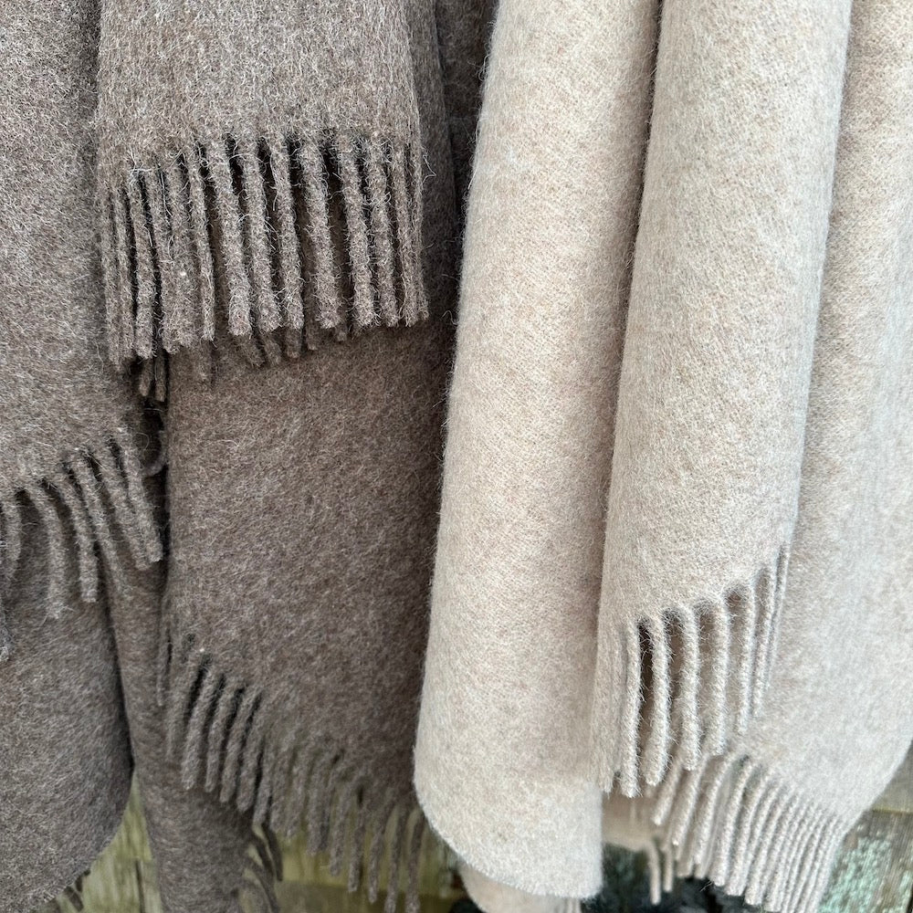 Solid Recycled Alpaca Throw - Bloomist